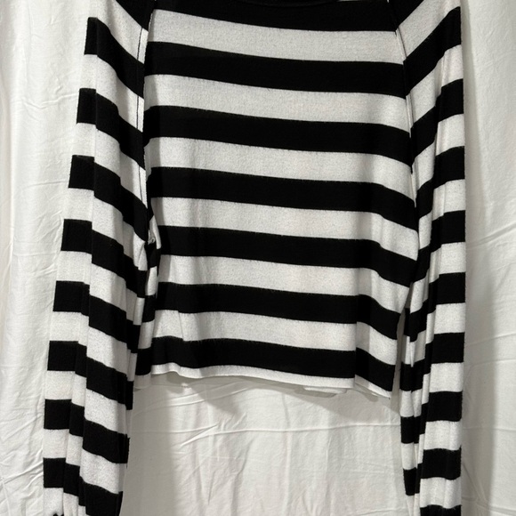 Project Social T Black and White Striped Long Sleeve Top - Picture 3 of 3